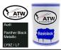 Preview: Audi, Panther Black Metallic, LY9Z / L7: 500ml Lackdose, von ATW Autoteile West.